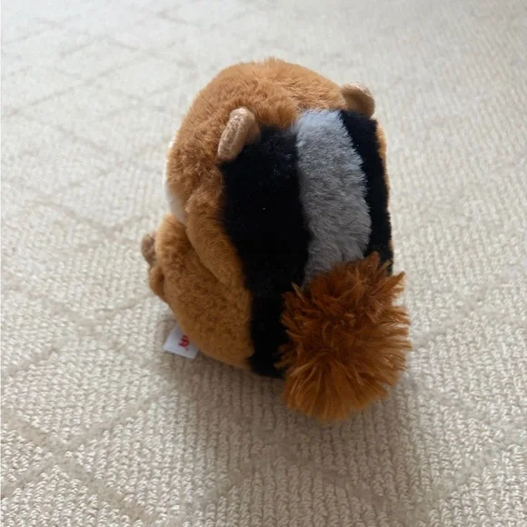 Adorable Brown and Cream Plush Squirrel Toy - Picture 3 of 5